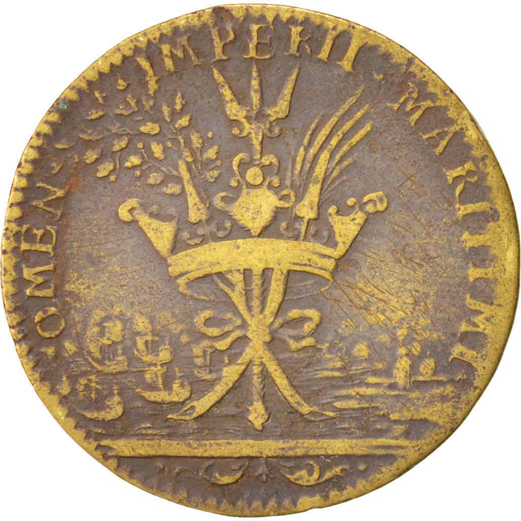 France, Token, Royal, Louis XIV, VF(20-25), Brass