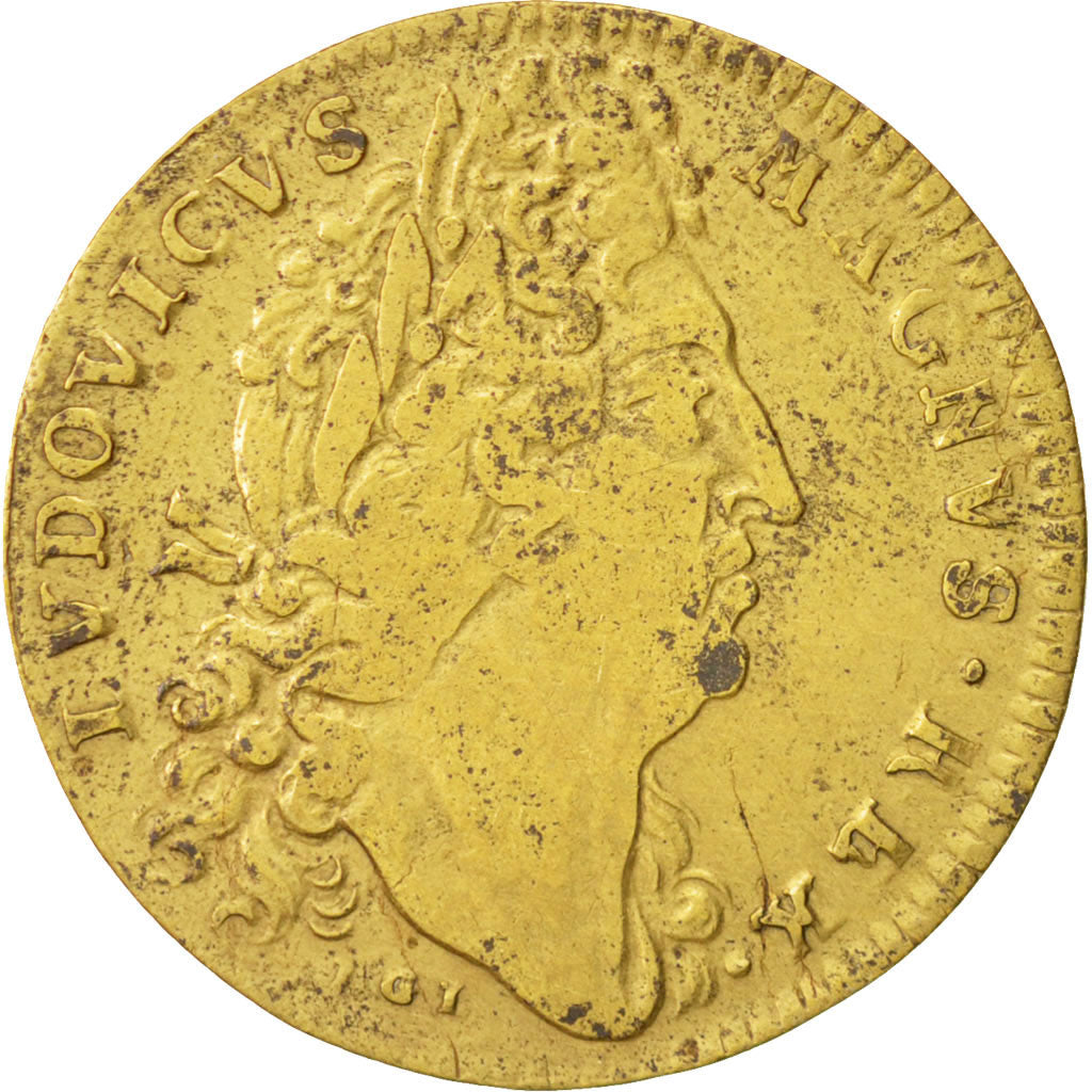 France, Jeton, Royal, Louis XIV, TB+, Laiton, Feuardent:471