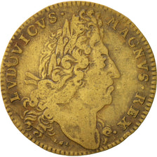 France, Jeton, Royal, Louis XIV, TTB, Laiton, Feuardent:1959