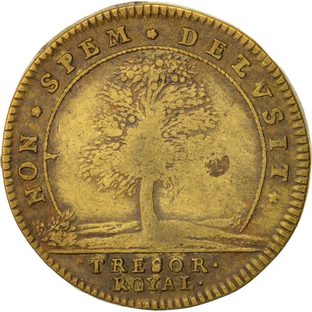 France, Jeton, Royal, Louis XIV, TTB, Laiton, Feuardent:1959