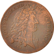 Francja, Token, Królewskie, Ludwik XIV, AU(50-53), Miedź, Feuardent:941