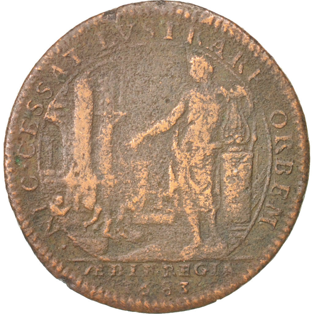 France, Royal, Louis XIV, 27mm, Token