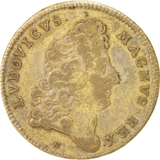 France, Token, Royal, Louis XIV, VF(20-25), Brass