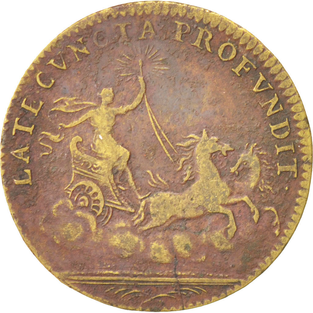 France, Token, Royal, Louis XIV, EF(40-45), Brass, Feuardent:12888