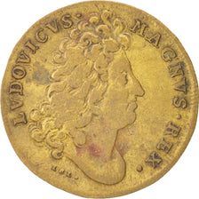 France, Token, Royal, Louis XIV, EF(40-45), Brass, Feuardent:14728