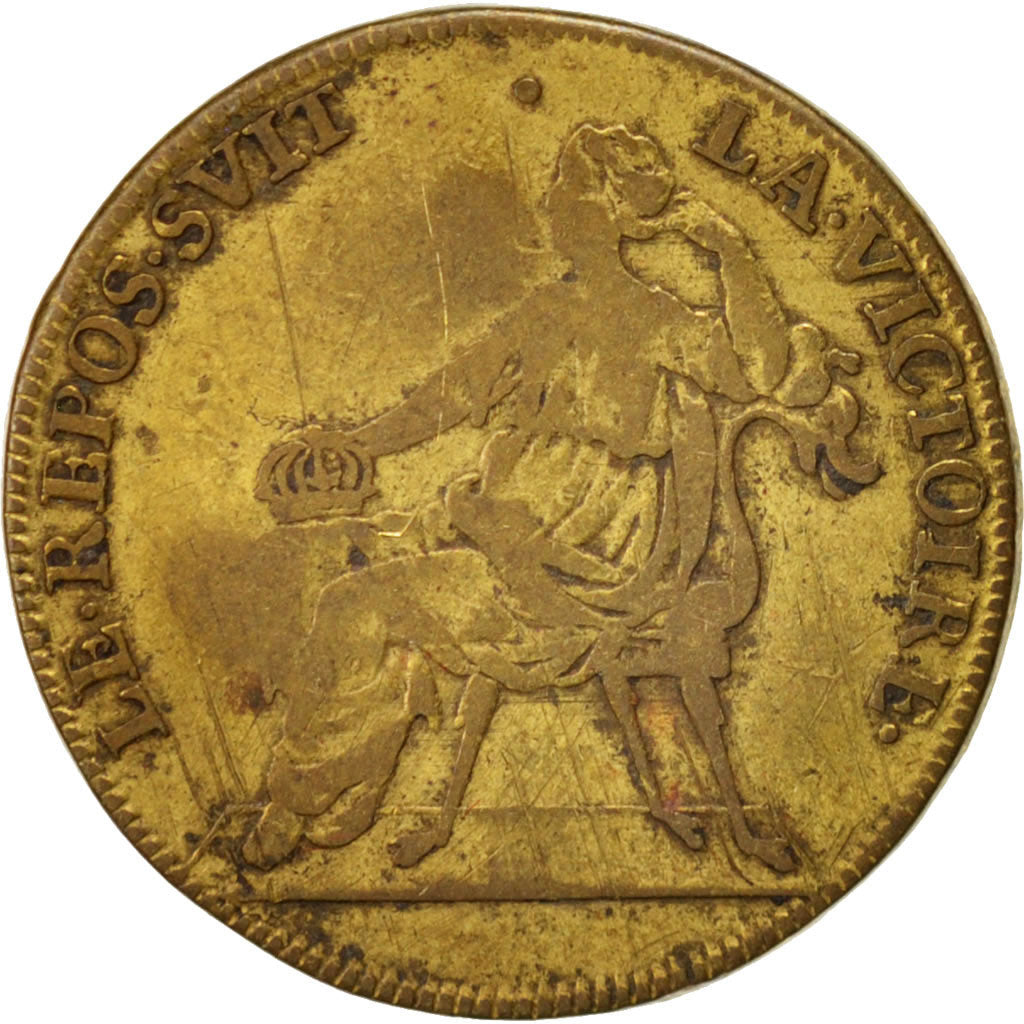 Frankreich, Token, Royal, Louis XIV, S+, Messing