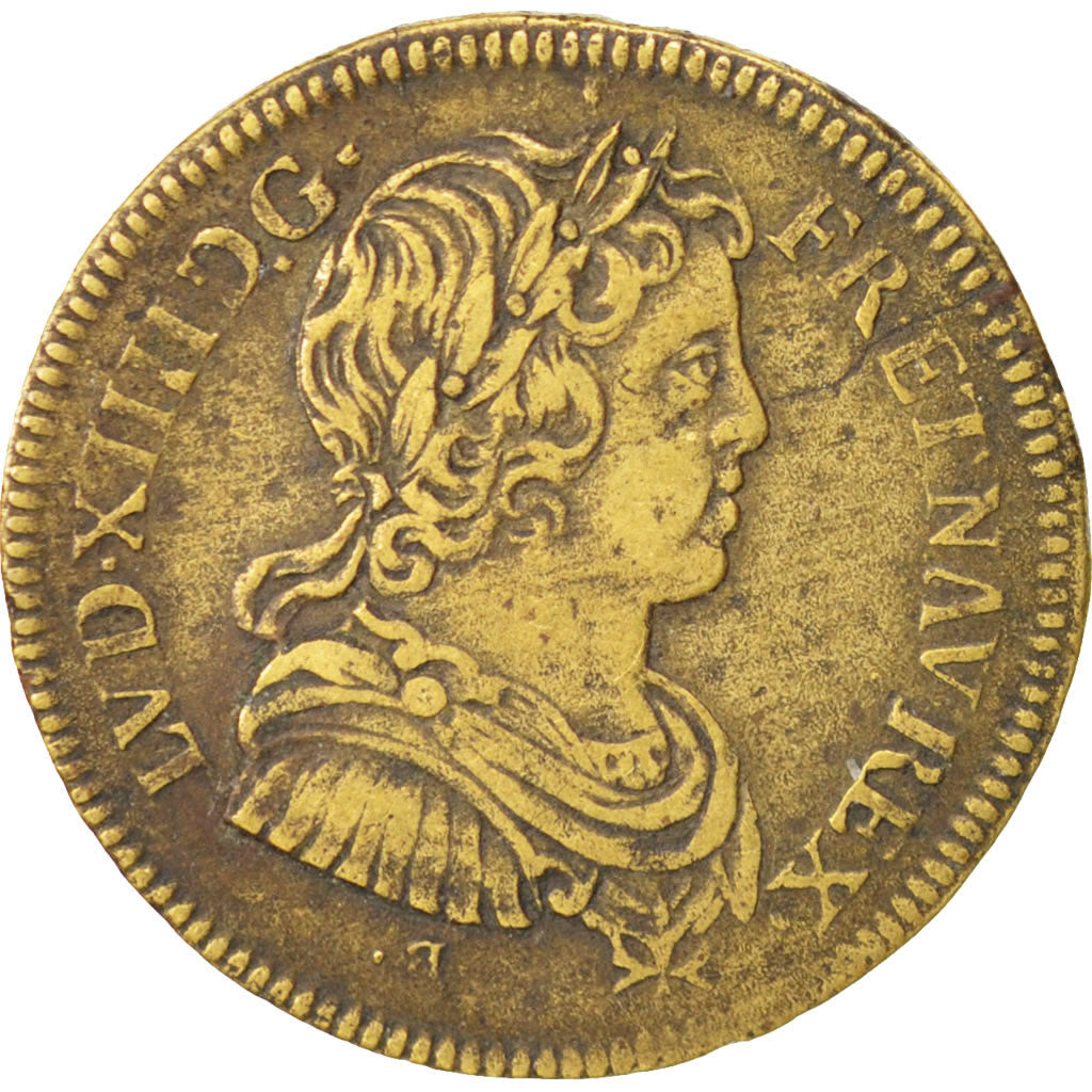 France, Token, Royal, Louis XIV, AU(50-53), Brass