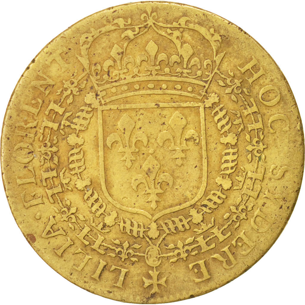 France, Token, Royal, Louis XIV, VF(30-35), Brass