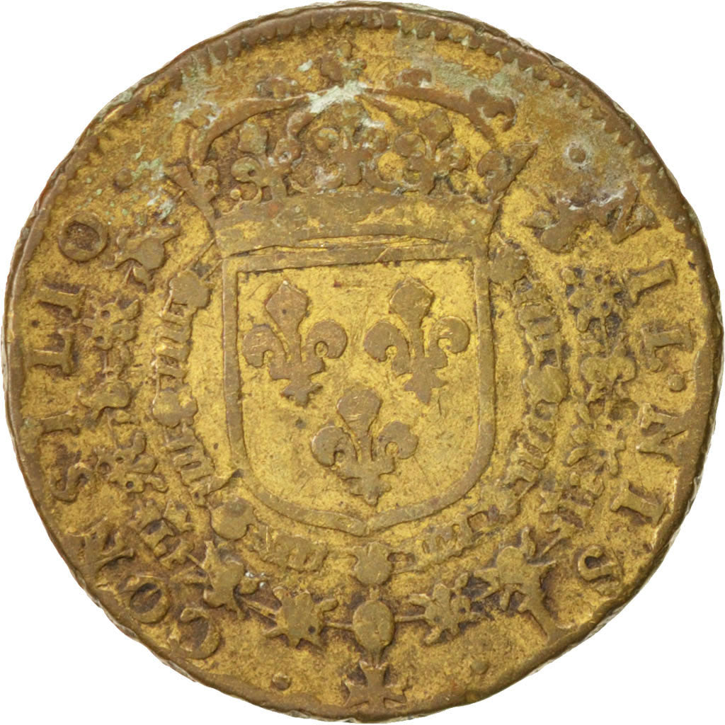 France, Royal, Louis XIV, 24mm, Token