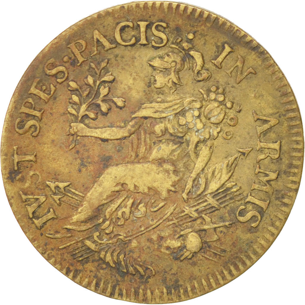 France, Token, Royal, Louis XIV, AU(55-58), Brass