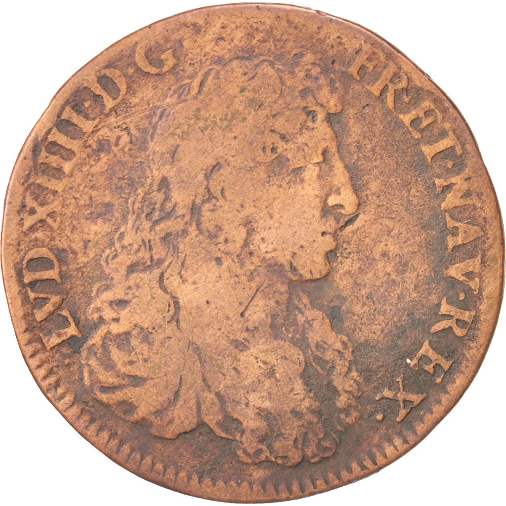 France, Royal, Louis XIV, Bâtiments du roi, 27mm, Token