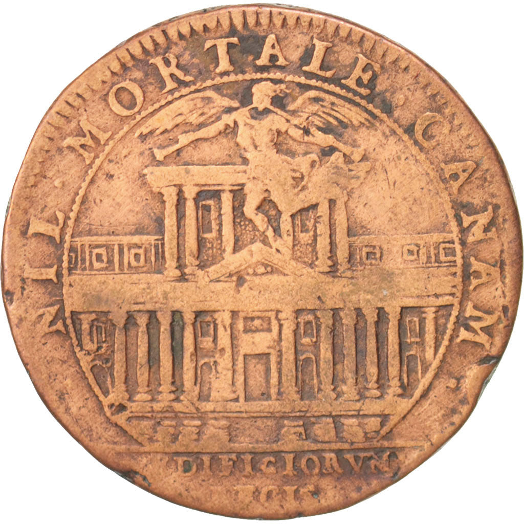 France, Royal, Louis XIV, Bâtiments du roi, 27mm, Token