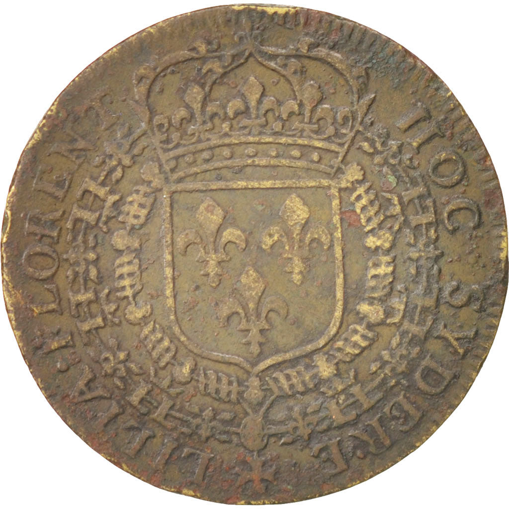 Francia, Token, Royal, Louis XIV, BB, Rame