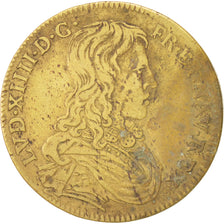 France, Token, Royal, Louis XIV, AU(50-53), Brass