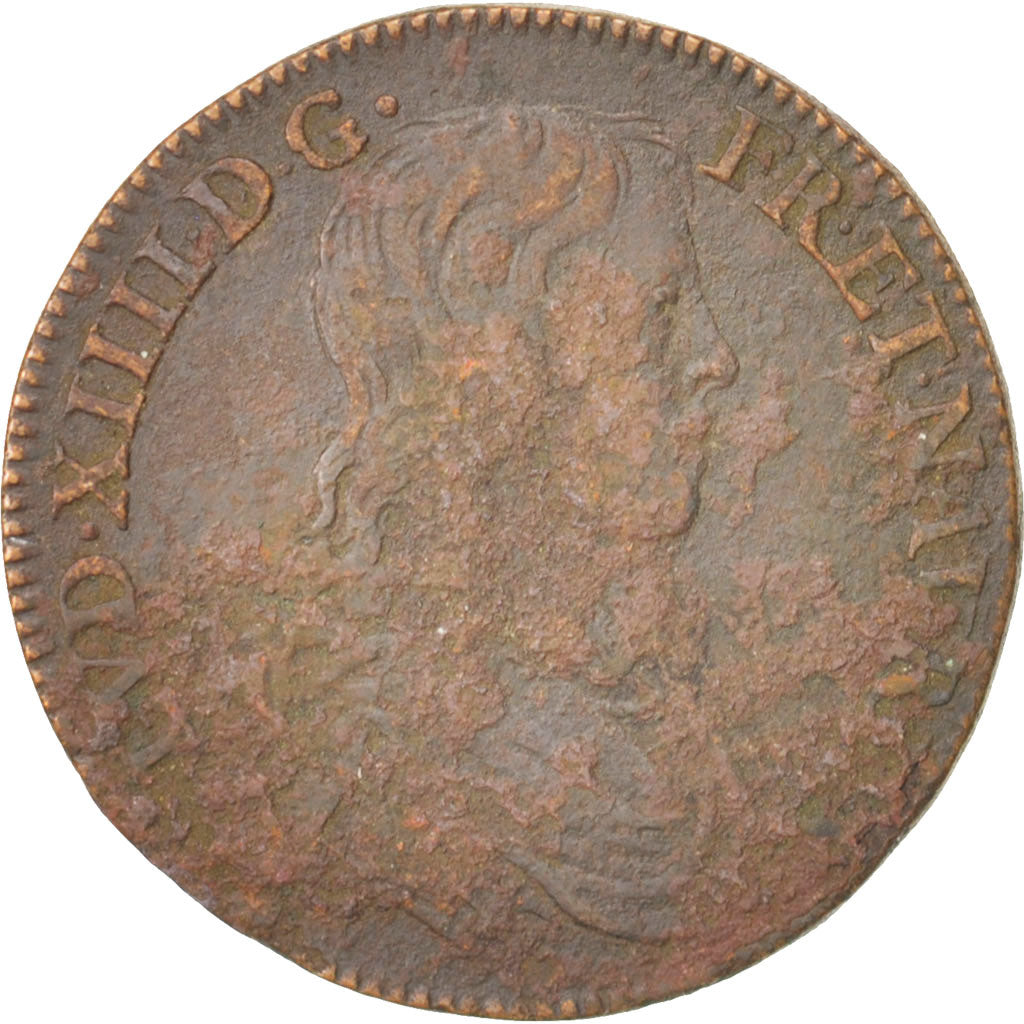France, Royal, Louis XIV, 27mm, Token