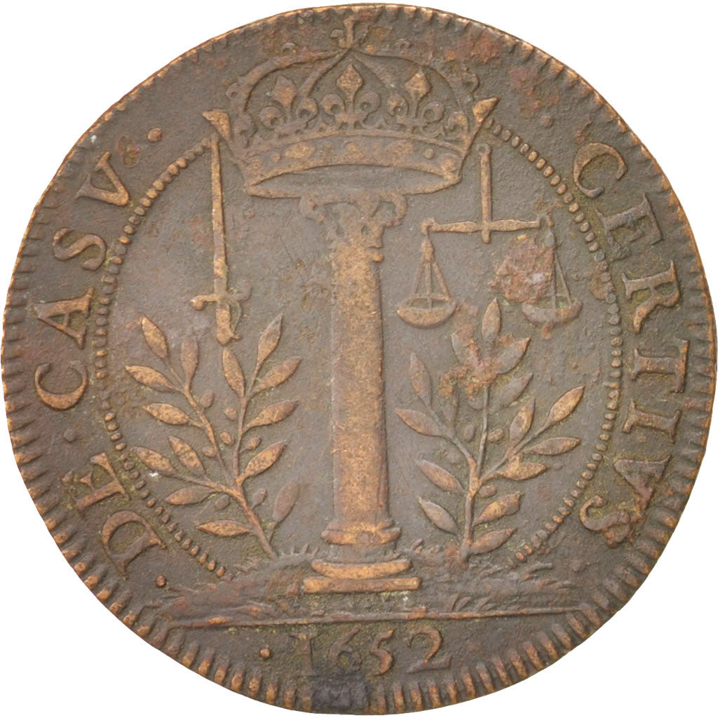 France, Royal, Louis XIV, 27mm, Token