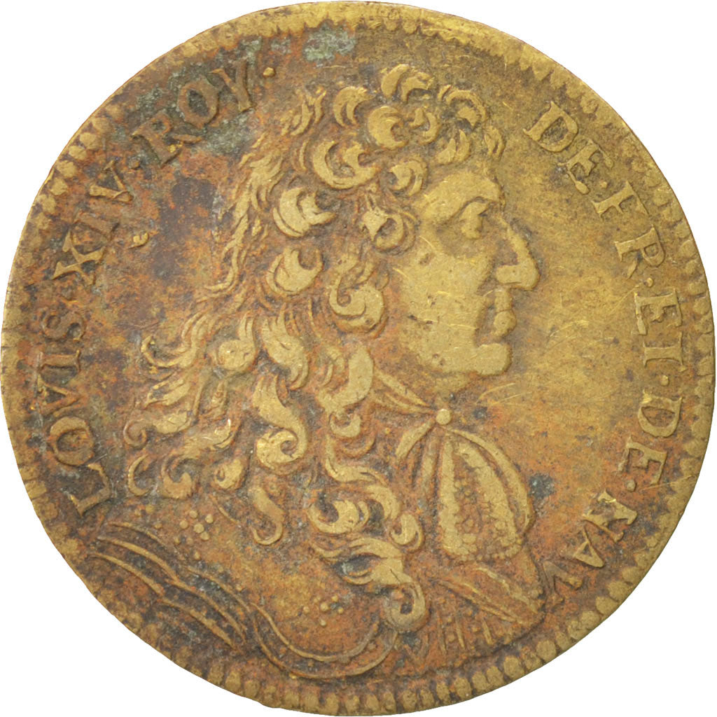 France, Royal, Louis XIV, 1680, 26mm, Token