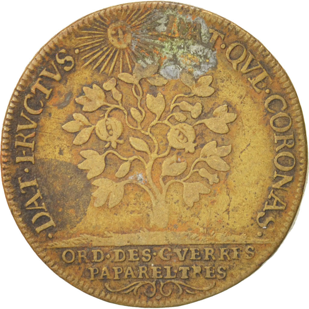 Frankreich, Token, Royal, Louis XIV, S+, Messing, Feuardent:923