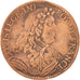 France, Token, Royal, Louis XIV, VF(30-35), Copper