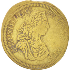 France, Jeton, Royal, Louis XIV, TTB, Laiton