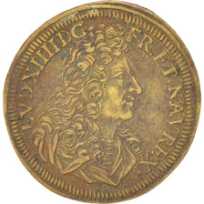 France, Token, Royal, Louis XIV, AU(55-58), Brass
