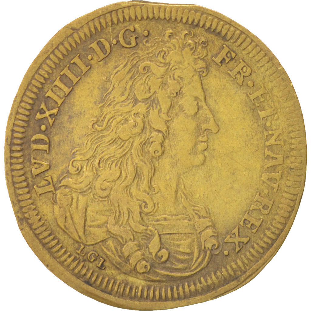 France, Jeton, Royal, Louis XIV, SUP, Laiton