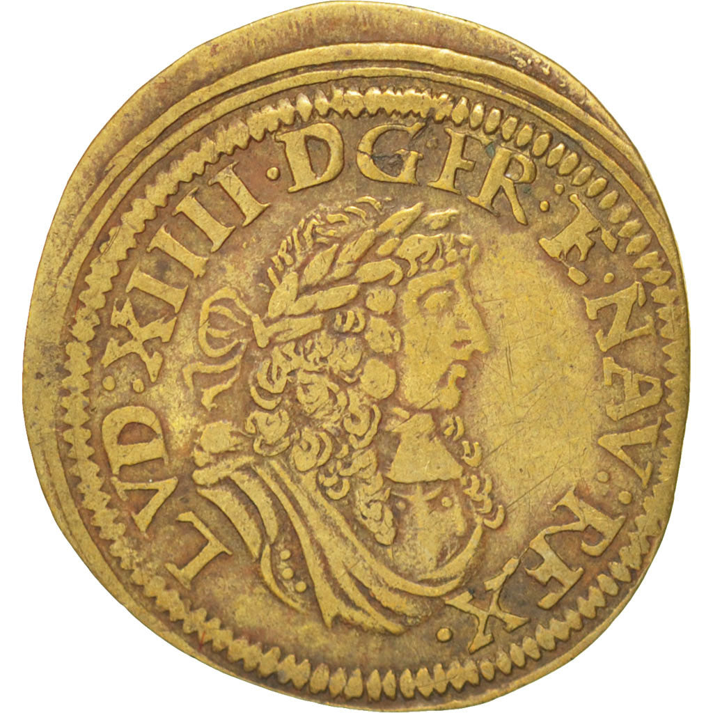 France, Royal, Louis XIV, Nuremberg, 19mm, Token