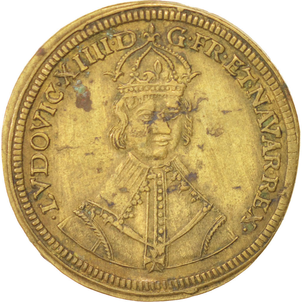 France, Token, Royal, Louis XIV, AU(50-53), Brass