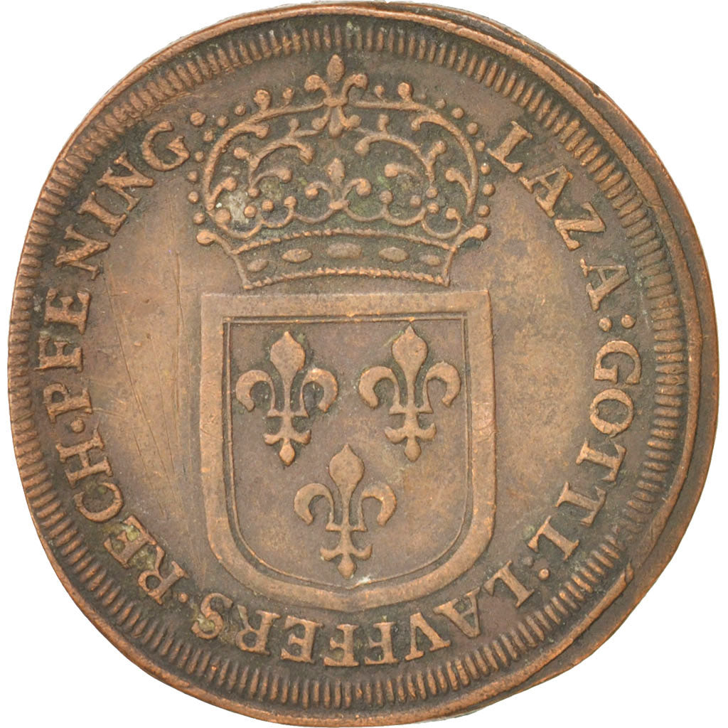 France, Royal, Louis XIV, Nuremberg, 28mm, Token