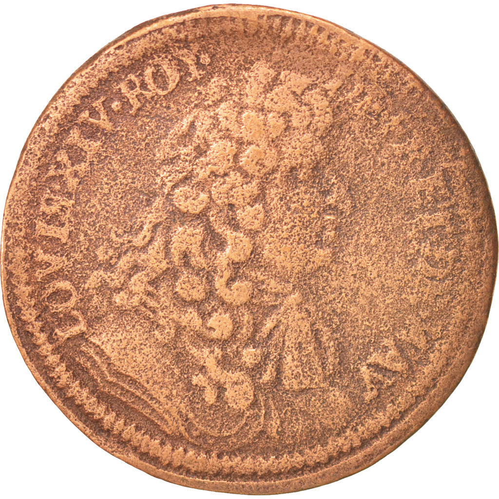 France, Royal, Louis XIV, Nuremberg, 28mm, Token