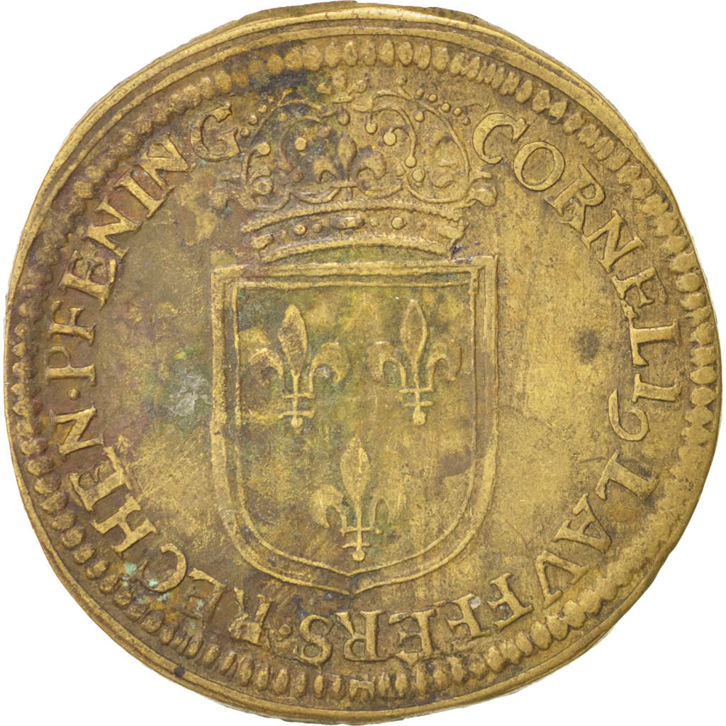 France, Royal, Louis XIV, Nuremberg, 28mm, Token