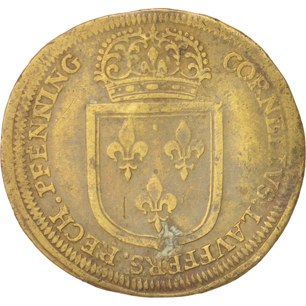 France, Token, Royal, Louis XIV, AU(50-53), Brass