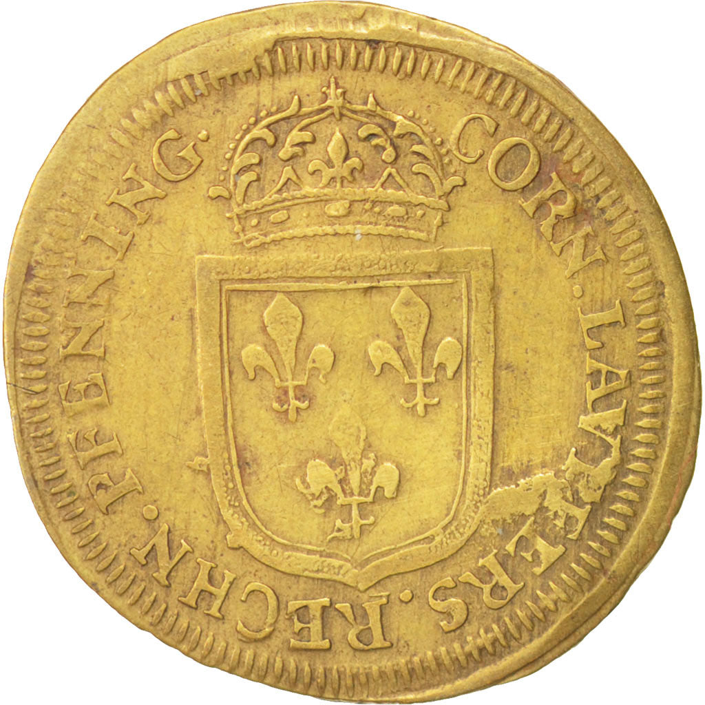 France, Token, Royal, Louis XIV, AU(50-53), Brass