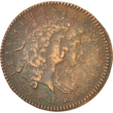 France, Token, Royal, Louis XIV, EF(40-45), Copper