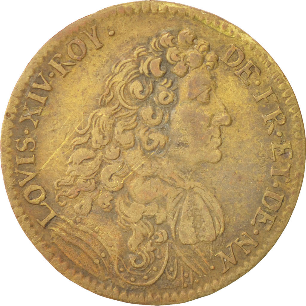 France, Token, Royal, Louis XIV, AU(50-53), Copper
