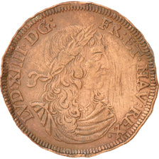 France, Token, Royal, Louis XIV, VF(30-35), Copper