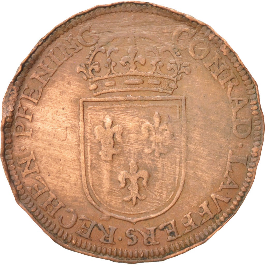France, Token, Royal, Louis XIV, VF(30-35), Copper
