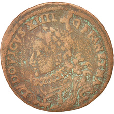 France, Token, Royal, Louis XIV, VF(20-25), Copper