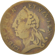 France, Token, Royal, Louis XVI, VF(30-35), Brass