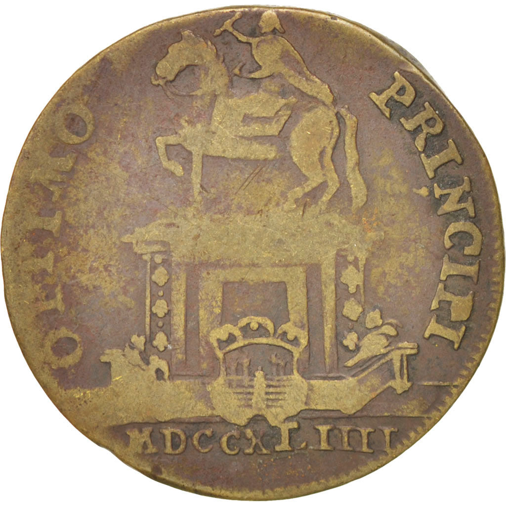France, Token, Royal, Louis XVI, VF(30-35), Brass
