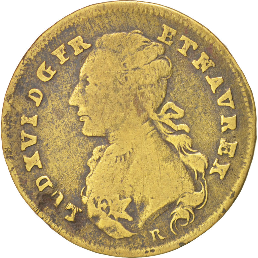 Francia, Token, Royal, Louis XVI, MB+, Ottone