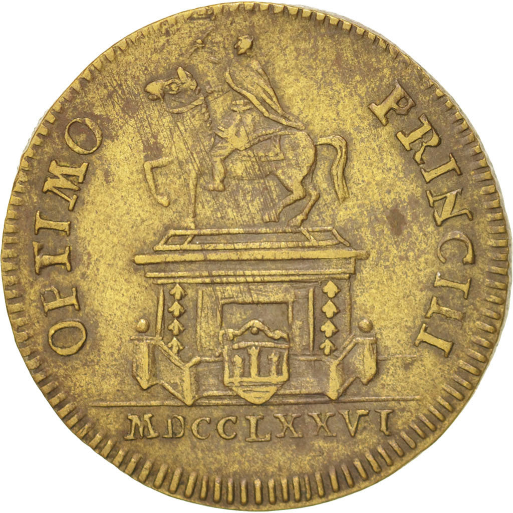 France, Token, Royal, Louis XVI, AU(50-53), Brass