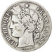 FRANCE, Cérès, 2 Francs, 1871, Bordeaux, KM #816.2, VF(20-25), Silver, Gadoury #