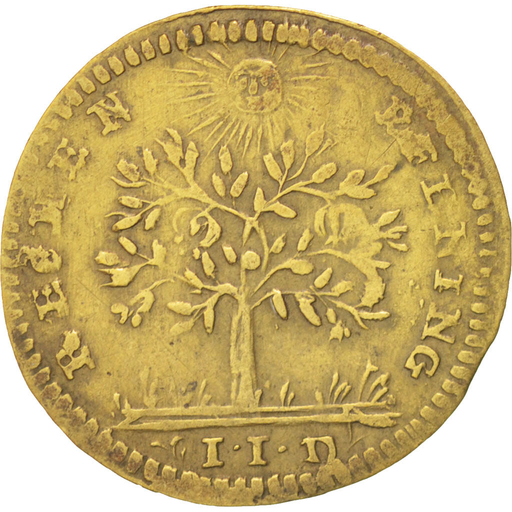 France, Royal, Louis XVI, 20mm, Token