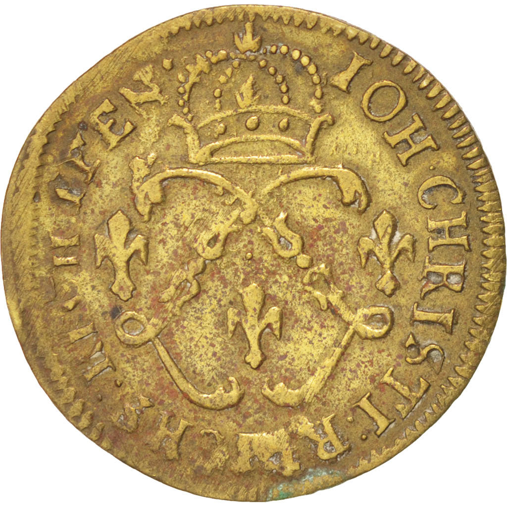 Francja, Token, Królewskie, Ludwik XVI, AU(50-53), Mosiądz