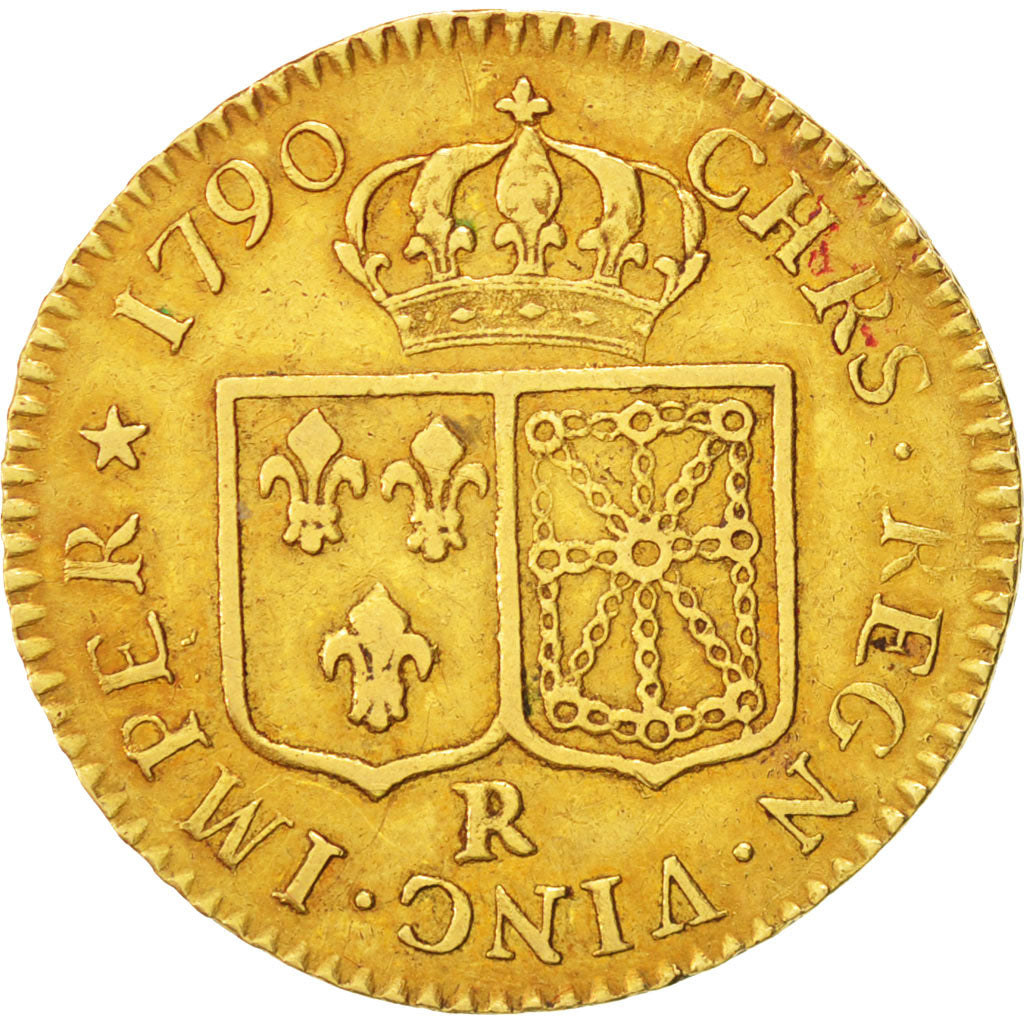 France, Louis XVI, Louis d'or à la tête nue, 1790, Orléans