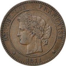 Coin, France, Cérès, 10 Centimes, 1871, Paris, EF(40-45), Bronze, KM:815.1