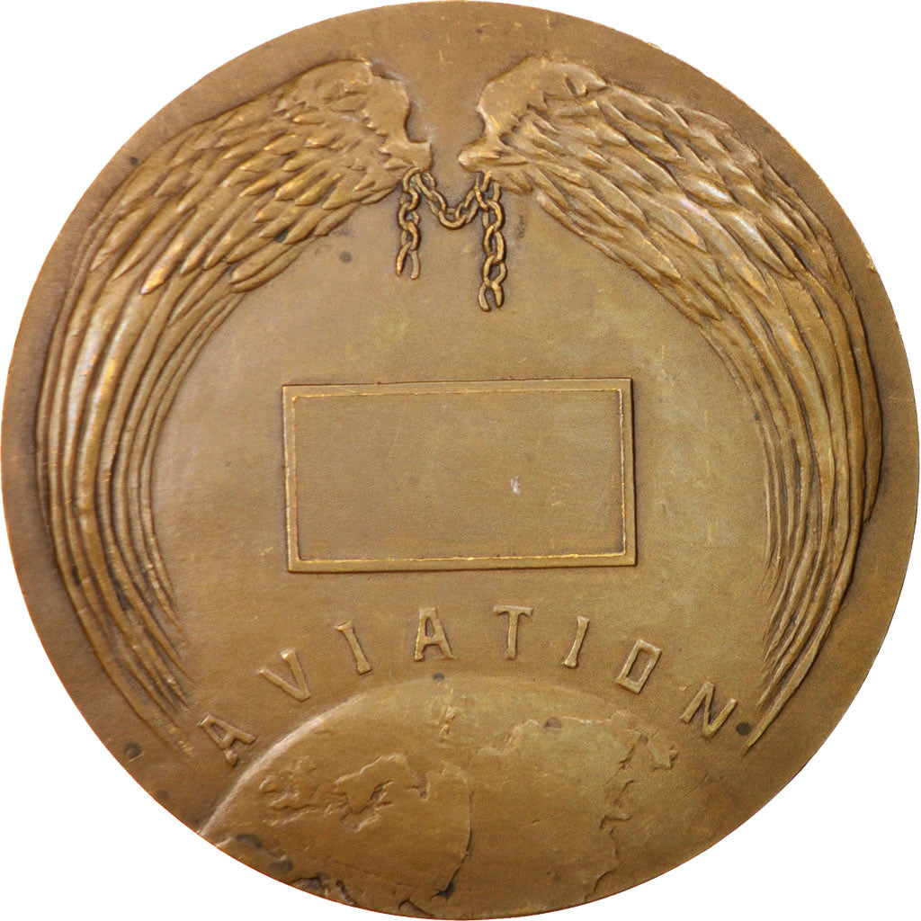 France, Aviation, Medal, Montagny, 68mm, AU(55-58), Bronze