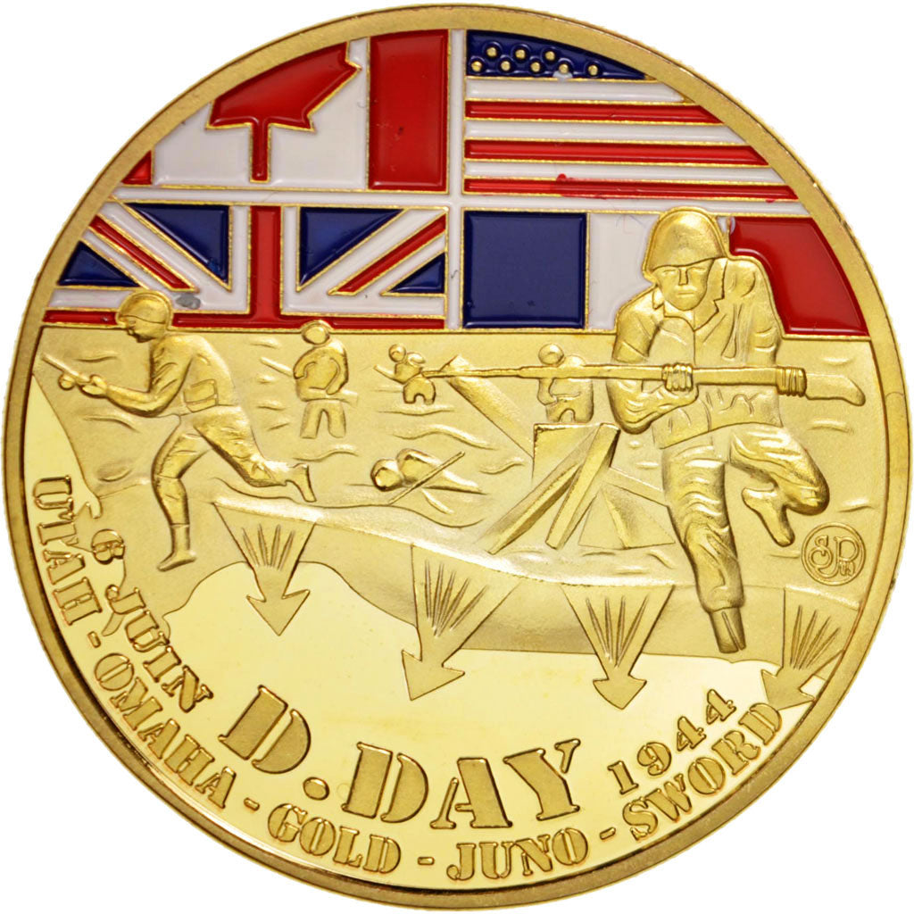 France, D Day, Juno Beach, MS(63), Copper, 40mm