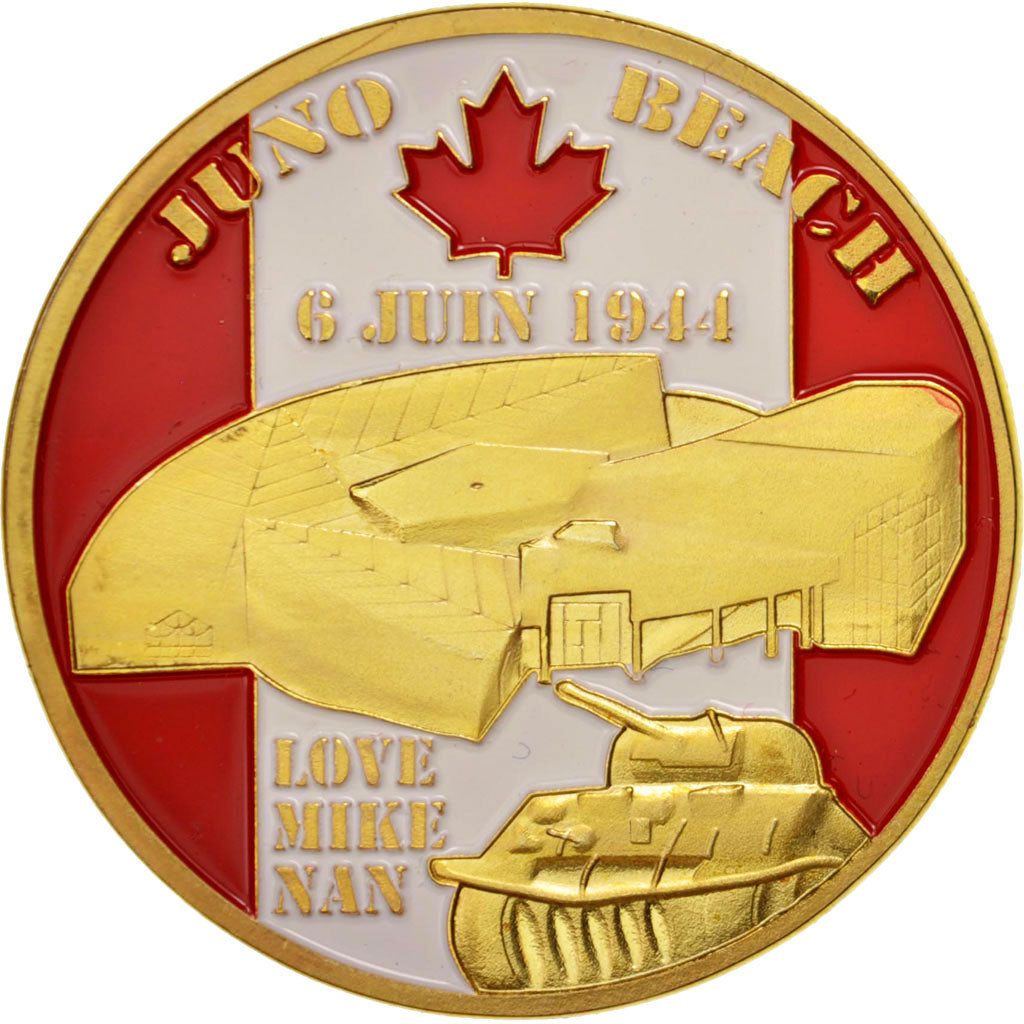 France, D Day, Juno Beach, MS(63), Copper, 40mm